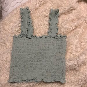 hollister square neck tank top